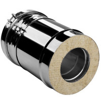 Труба V50R телескопическая с изол L=260-380 (AISI-321/0,8-AISI-304/0,5) d-300/400 (Вулкан-Cerablanket)