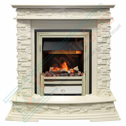 Каминокомплект Luzern - Слоновая кость с электрическим очагом Cavendish