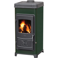 Чугунная печь Dora 8 N, зеленая (Plamen) до 144 м3 Чугунная печь Dora 8 N, зеленая (Plamen) до 144 м3