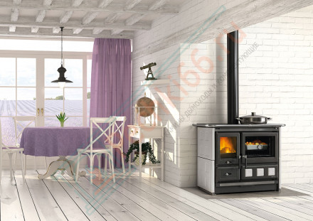 Печь с варочной поверхностью Rosa Maiolica XXL, цвет белый (La Nordica)