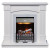Каминокомплект Boston - Белый (Высота 925см) с электроочагом Danville Chrome FB2 (Dimplex)